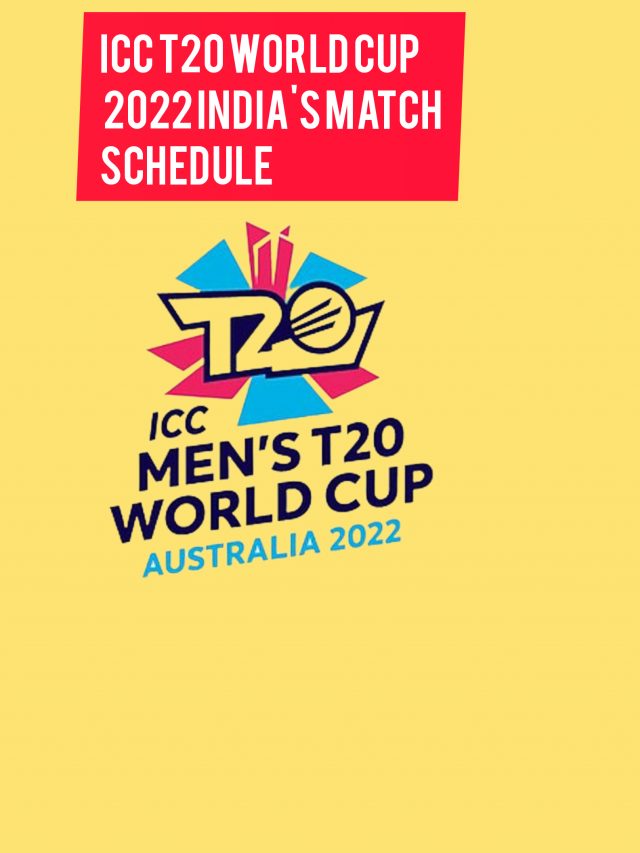 ICC MEN’S T20 WORLD CUP INDIA'S MATCH SCHEDULE - Websmyle